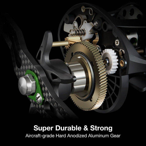 Image of Piscifun Phantom Baitcasting Fishing Reel | 7.0:1 Gear Ratio |6+1 BB| 17 lbs Max Drag |Carbon Frame