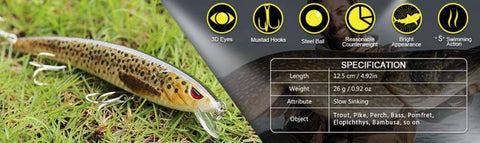 Image of 🐟TRUSCEND 4.9" Hi- Tech Fishing Lures 4 | Rechargeable | LED Fishing | Electric Vibration 🐟