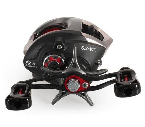 Image of Lixada Baitcasting Fishing Reel |12+1 Ball Bearings 6.3:1 Gear Ratio|Fly High Speed Fishing Reel with Magnetic Brake System for Pesca