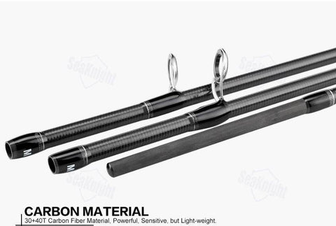 Image of SeaKnight Falcon Telescopic Spinning Fishing Rod | Carbon Fiber | LENGTH - 6'6" ; 6'10'' ;7'10''| POWER M&ML - M&MH|
