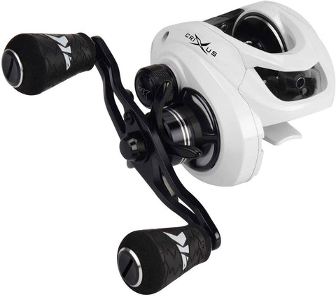 Image of KastKing 2019 New Crixus Glacier White Baitcasting Reels | 6.5:1 Gear Ratio 5+1 BB , 8-pc Magnetic Brake, 17.6lbs MAX Drag |