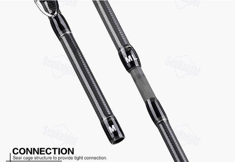 Image of SeaKnight Falcon Telescopic Spinning Fishing Rod | Carbon Fiber | LENGTH - 6'6" ; 6'10'' ;7'10''| POWER M&ML - M&MH|