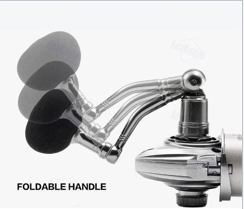 Image of Seaknight RAPID Spinning Reel | 4.7 to 6.1 Gear Ratio 10+1 BB | Magnetic Brake, 17-33 lb Max Drag | Saltwater or Freshwater Ready