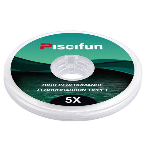 Image of Piscifun Fluorocarbon Fly Fishing Tippet 33yd(30M)|Low Visibility| 0X-6X