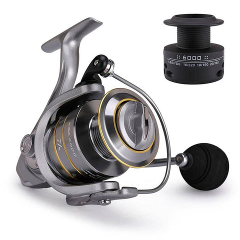 Image of LIEYUWANG Spinning Fishing Reels |5.5:1 Gear Ratio 33 Lbs Max Drag |14+1 BB|Saltwater and Freshwater | Double Spool