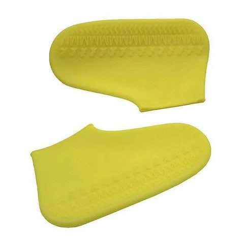 Image of Yellow Reusable Waterproof Silicone Shoe Cover