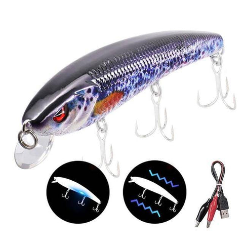 Image of 🐟TRUSCEND 4.9" Hi- Tech Fishing Lures 4 | Rechargeable | LED Fishing | Electric Vibration 🐟