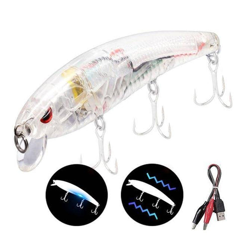 Image of 🐟TRUSCEND 4.9" Hi- Tech Fishing Lures 4 | Rechargeable | LED Fishing | Electric Vibration 🐟