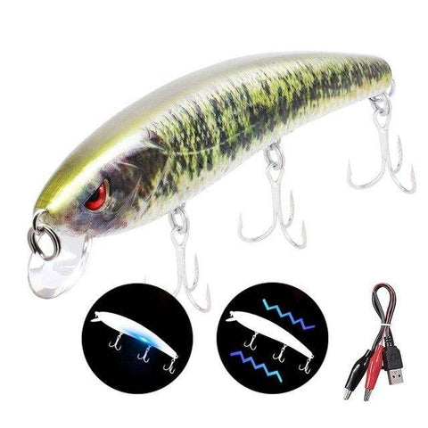 Image of 🐟TRUSCEND 4.9" Hi- Tech Fishing Lures 4 | Rechargeable | LED Fishing | Electric Vibration 🐟