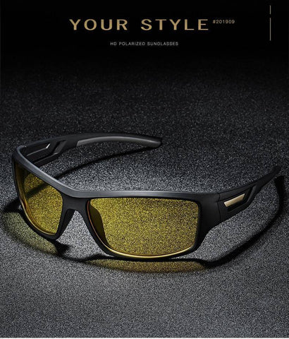 Image of Fashion Windproof Polarized Sunglasses Men Brand Designer Travel Male Mirror Sun Glasses Driving Anti-UV Oculos De Sol Masculino