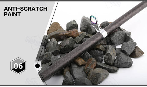 Image of SeaKnight Carbon Spinning Fishing Rod | Length: 5'10''-7'10'' |Carbon Fiber and Y Type Guide Rings