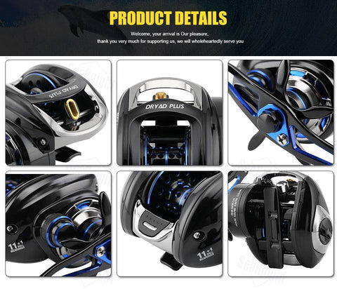 Image of SeaKnight DRYAD /PLUS Anti-corrosion Baitcasting Reel 7.6:1 7.0:1 High Speed 12BB Fishing Reel Fishing Tackle Saltwater Fishing