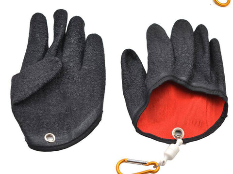 Image of Professional Catch Fish Glove witch Magnet Release | Left Hand Orientation