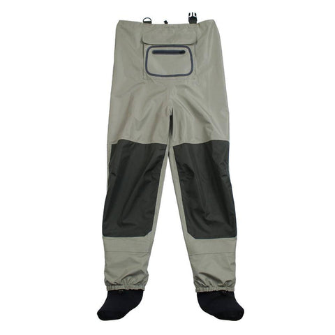 Image of Outdoor Fly Fishing Stocking Foot ,waterproof and breathable chest waders with one buckle accidently rope kits