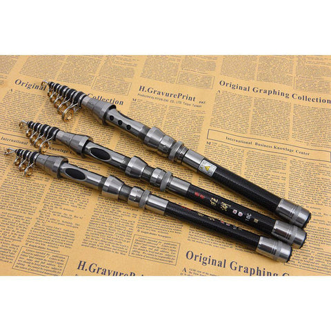 Image of Lixada Telescopic Fishing Rod Reel Combo Full Kit Spinning Reel with 100M Line Lures Hooks Jig Head Carrier Bag for Pesca