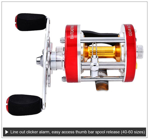 Image of KastKing Rover New All Metal Body 6+1 Ball Bearings Cast Drum Baitcasting Reel Super Light Saltwater Fishing Reel Drum Wheel