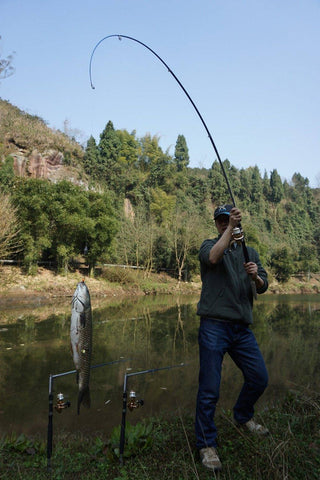 Image of Automatic Spinning Telescopic Fishing Rod Pole 5'10''- 8'10'' Pole (1.8m-2.7m)