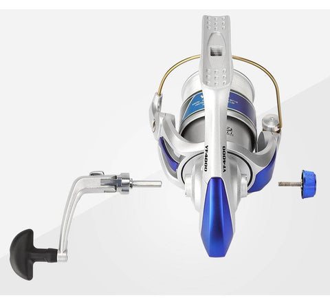 Image of My brand Spinning Reel Fishing With Fishing Line 12BB Fly Wheel For Fresh/Salt Water Spinning Sea Fishing Reel Carp Fishing