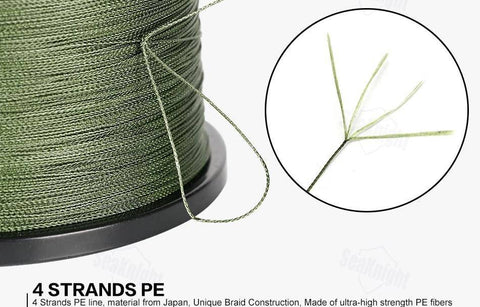 Image of SeaKnight Brand TriPoseidon Series | 330 yd -1093yd(300m -1000m) | PE Braided Fishing Line 4 Strand