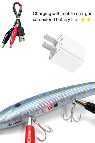 Image of 🐟TRUSCEND 4.9" Hi- Tech Fishing Lures 4 | Rechargeable | LED Fishing | Electric Vibration 🐟