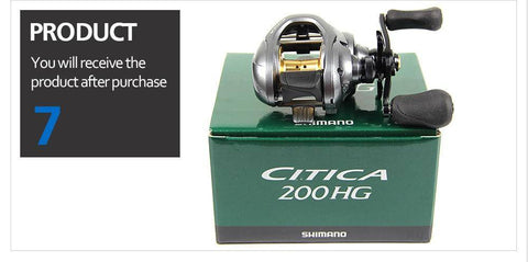 Image of Shimano Citica 200hg 201hg Right Handle Left Handle Casting Reel Low Profile Fishing Reel Bait Casting
