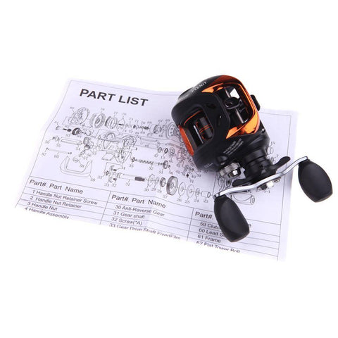 Image of Lixada Fishing Reel 11BB Ball Bearings Baitcasting Fly Reel Coil Left/Right Hand GT 6:3:1 High Speed molinete de pesca AF103