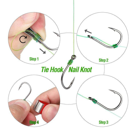 Image of DONQL Fishing Hooks Barbed | 100 Pieces
