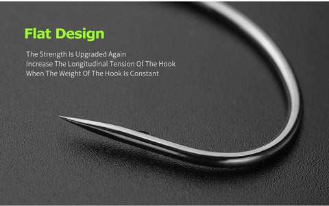 Image of LINNHUE Carbon Steel Fishing Hooks | 10 Pieces