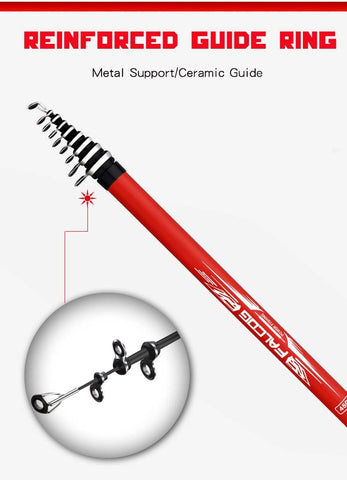 Image of Portable Rotary Telescopic Fishing Rod | Carbon Fiber | 11'| 14'| 17'| 20' |
