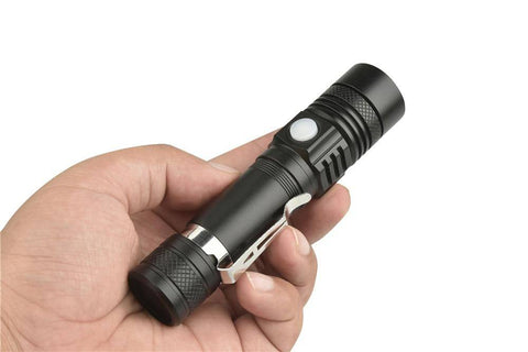 Image of SUPER BRIGHT LONG-RANGE LED TORCH IN HAND