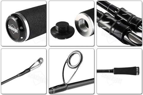 Image of SeaKnight Sange 2 Spinning Fishing Rod | Length: 6'10'' & 7'10'' | Power M & MH |Carbon Fiber and Ceramic Guide Rings