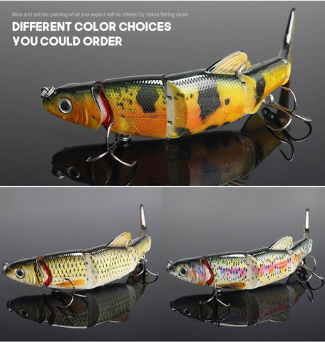 Image of VTAVTA 5 Segments LIFELIKE MULTI-JOINTED TOPWATER SWIMBAIT HARD CRANKBAITS