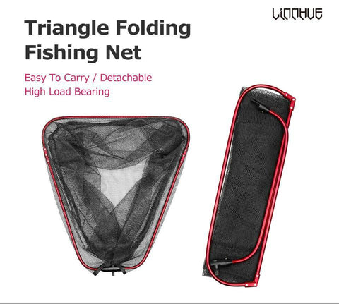 Image of Foldable Aluminium Alloy Triangle Fishing Net 16''/24''