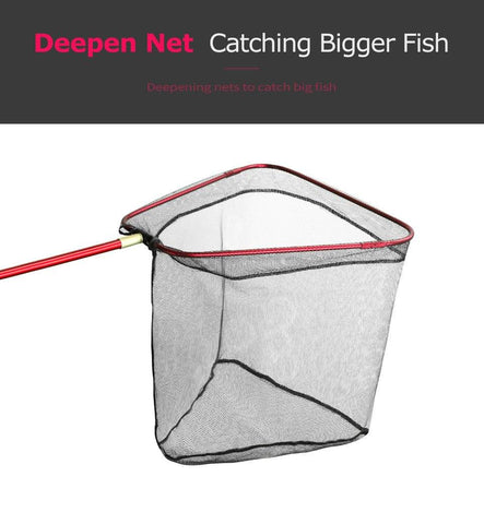 Image of Foldable Aluminium Alloy Triangle Fishing Net 16''/24''