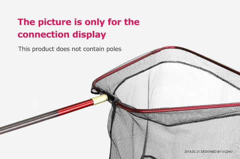 Image of Foldable Aluminium Alloy Triangle Fishing Net 16''/24''