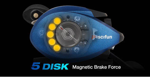 Image of Piscifun Phantom X Baitcasting Fishing Reel | 6.3:1 Gear Ratio |6 Ball Bearings | 18.5 lbs Max Drag | 60s Quickly Lubricant Design