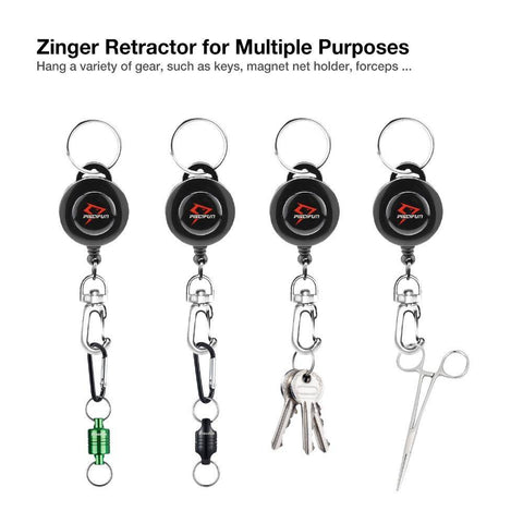 Image of 3PCs Fly Fishing Tying Zinger Retractor
