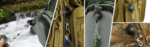 Image of 3PCs Fly Fishing Tying Zinger Retractor