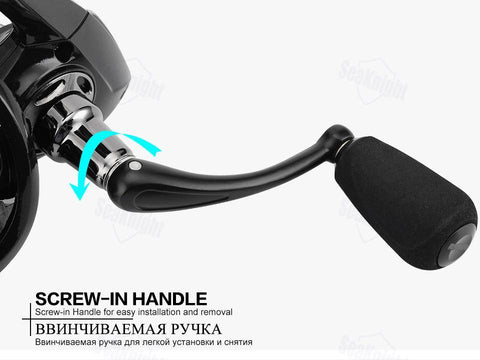 Image of SeaKnight Treant II Spinning Fishing Reel 5.0:1,6.2 Carbon Fiber Smooth Powerful Wheel