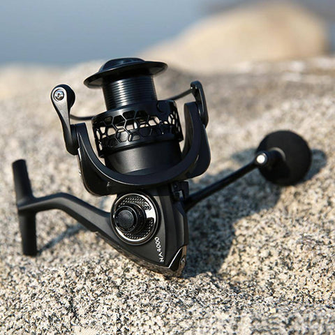 Image of TSURINOYA NA2000 3000 4000 5000 9BB 5:2:1 Fishing Reel Aluminum Fishing Spinning Reel Fish Tool Automatic Folding Handle