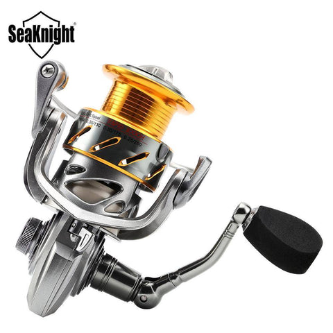 Image of Seaknight RAPID Spinning Reel | 4.7 to 6.1 Gear Ratio 10+1 BB | Magnetic Brake, 17-33 lb Max Drag | Saltwater or Freshwater Ready