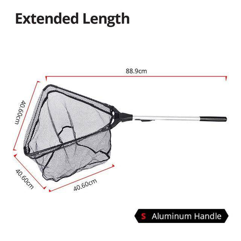 Image of Super Strong One-Piece Landing Folding Fishing Net | Size from 2'11'' to 6'10''(90 - 210 cm)