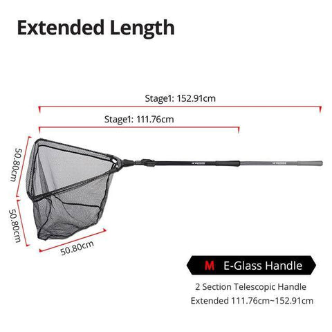 Image of Super Strong One-Piece Landing Folding Fishing Net | Size from 2'11'' to 6'10''(90 - 210 cm)