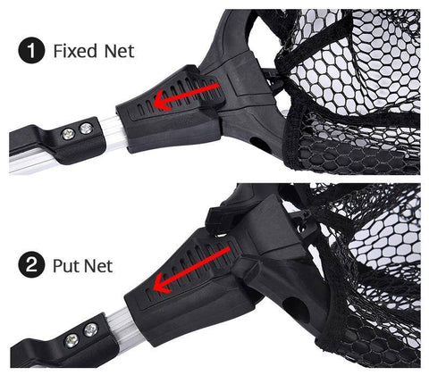 Image of Super Strong One-Piece Landing Folding Fishing Net | Size from 2'11'' to 6'10''(90 - 210 cm)