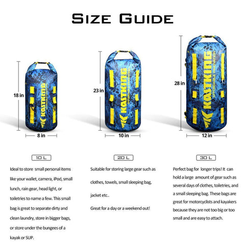 Image of KastKing Abrasion Resistant Waterproof Dry Bag | 10L 20L 30L