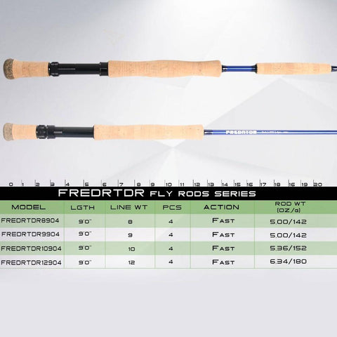 Image of Maximumcatch Saltwater Fly Fishing Rod 8 - 12WT 9FT | Fast Action |30T SK Carbon Fiber Rod Tube