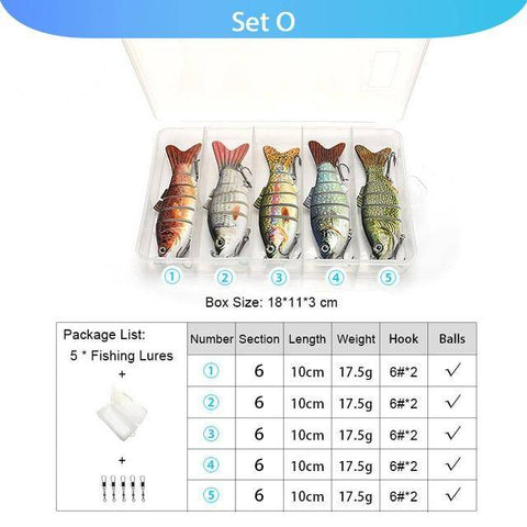 Image of VTAVTA 5pcs Fishing Lures Set