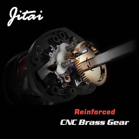 Image of JITAI GTR Baitcasting Fishing Reel| 7.0: 1 Gear Ratio |17+1 BB|17.6lb /8kg Max Drag |Dual Brake System|Gift -Reel Bag