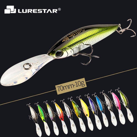 Image of 10g 110mm Levitation Action Minnow Fishing Lure Big Spoiler Top Quality Hard Bait Salt Water Fresh Water Fishing Tackle