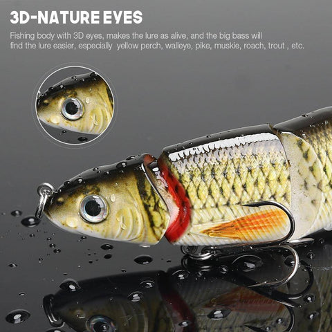 Image of VTAVTA 5 Segments LIFELIKE MULTI-JOINTED TOPWATER SWIMBAIT HARD CRANKBAITS